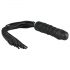 Easytoys Flogger - Whip and Silicone Dildo Combo (Black)