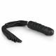 Easytoys Flogger - bič i silikonski dildo u jednom (crni)