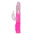 Vibratore Easytoys con perle rotanti, stimolatore clitorideo e movimento thrusting (rosa)