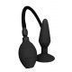 MenzStuff L - Pumpable Butt Plug with Base - Black (Large)