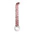 Sammy Rimba - Patterned Clear G-spot Glass Dildo