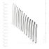 SINNER 174 - Curved Steel Urethral Dilator Dildo Set (14 Pieces)