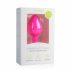 Easytoys Diamond - balta ar dimanta anālais dildo (vidējs) - rozā