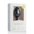 Easytoys Diamond - White Jewelled Anal Plug (Medium) - Black