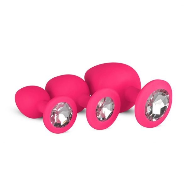 Easytoys Diamond - anale dildo set (roze)