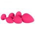 Easytoys Diamond - anal plug set (pink)