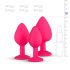 Easytoys Diamond - Anal Dildo Set (Pink)