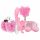 LoveBoxxx I Love Pink - Vibrating Bondage Set (6-Piece) - Pink