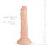 Real Fantasy Blane - dildo z zaciskiem (20 cm) - naturalne