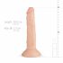 Real Fantasy Blane - reālistisks dildo - 20cm (dabīgs)