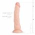 Real Fantasy Dylan - realistische dildo - 23cm (natuurlijk)