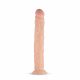 Real Fantasy Shawn - tapado-footed realistyczne duże dildo (35cm) - naturalne