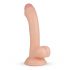 Real Fantasy Vince - dildo su kapšeliu ir apyvarpė - 19,5 cm (natūralus)