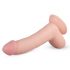 Real Fantasy Cliff - realistické dildo s prísavkou (22cm) - prírodná farba