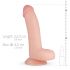 Real Fantasy Cliff - realistické dildo s prísavkou (22cm) - prírodná farba