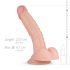 Real Fantasy Derek - pripenjalni dildo za testise (22 cm) - naravni