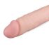 Real Fantasy Glynn - realistické dildo so semenníkmi a prísavkou (25cm) - telová farba