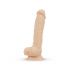 Real Fantasy Percy - připínací, realistické dildo (17,6 cm) - přírodní