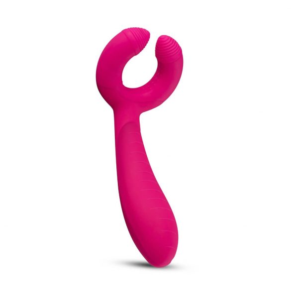 Vibrator pentru cupluri rezistent la apă, cu acumulator, Easytoys (roz)