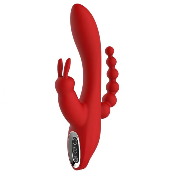 Red Revolution Hera - Rechargeable, Waterproof Triple-Point Vibrator (Red)