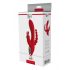 Red Revolution Hera - aufladbarer, wasserfester Dreizweigvibrator (rot)