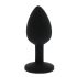 All Time Favorites - Purple Stone Silicone Anal Dildo (Black)