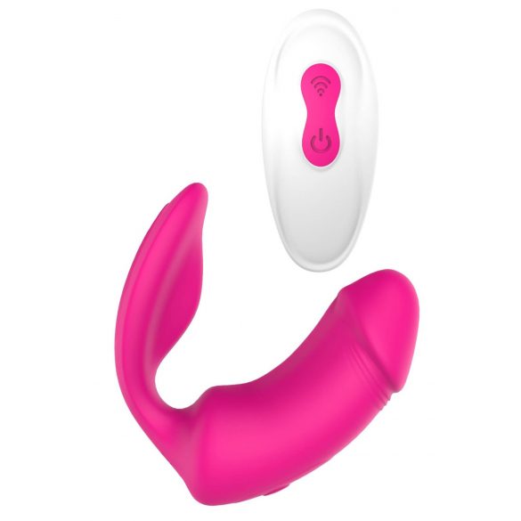 Vibes of Love Duo - Akkubetriebener, funkgesteuerter 2-in-1-Klitorisvibrator (Pink)