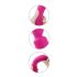 Vibes of Love Wand - oplaadbare, verwarmende, massager vibrator (roze)