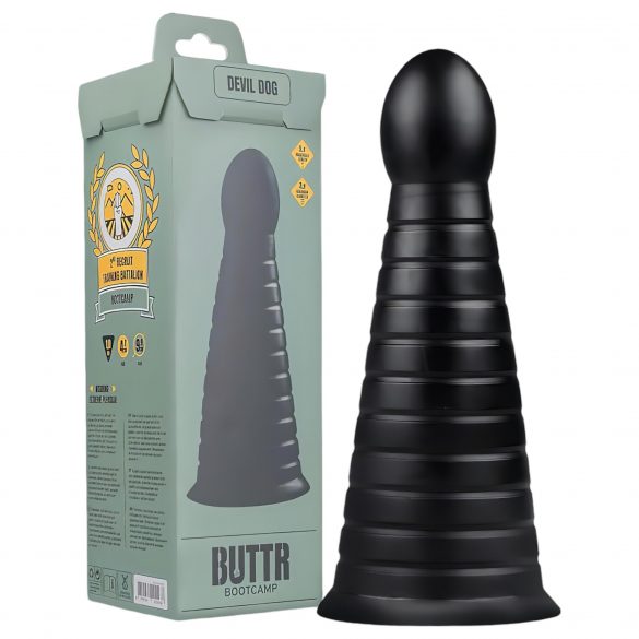 Dildo Piramidale XXL con Ventosa per Esperti - BUTTR (nero)