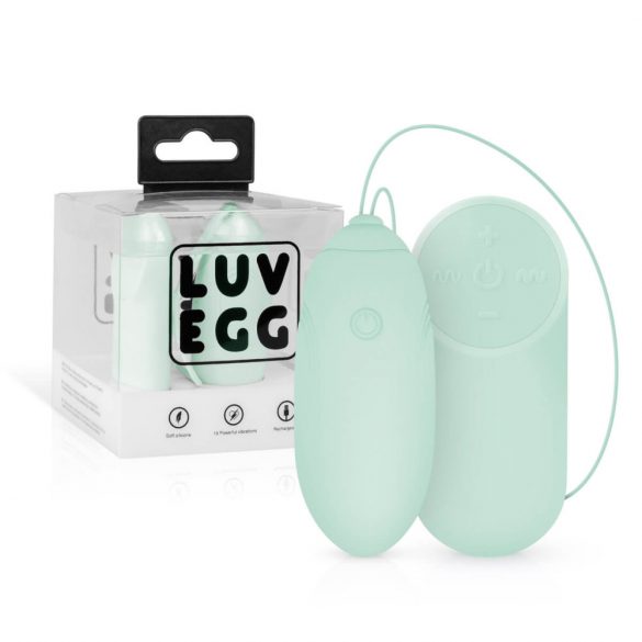 UOVO VIBRANTE LUV EGG - ricaricabile via USB con telecomando senza fili (verde)