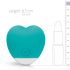 Good Vibes Oron - Battery Powered, Heart-shaped Clitoral Vibrator (Turquoise)