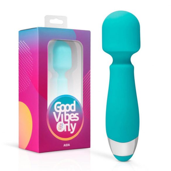 Good Vibes Aida - oplaadbare, waterdichte vibrator (turquoise)