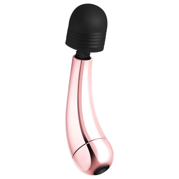 Rosy Gold Wand Mini Curve - rechargeable massaging vibrator (rose gold)