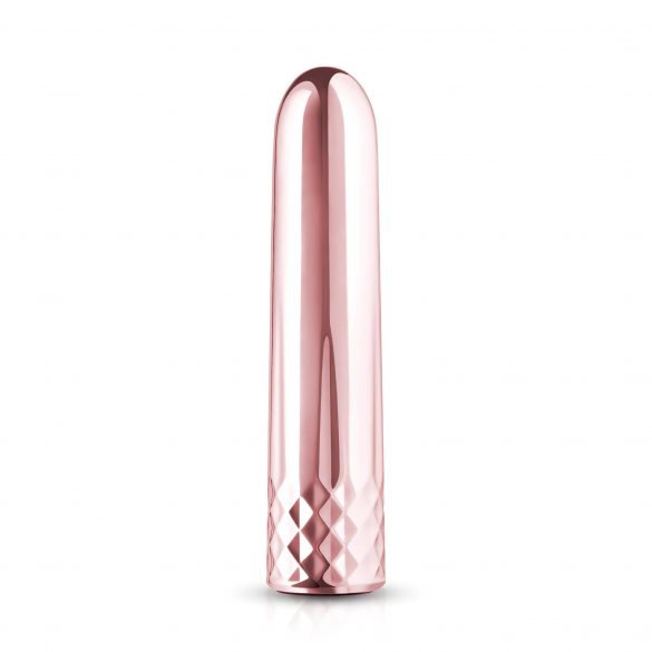 Rosy Gold Mini - uppladdningsbar, liten stavvibrator (roséguld)