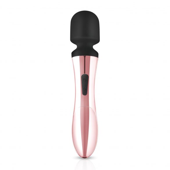 Rosy Gold Wand Curve - Akkubetriebener, massierender Vibrator (Roségold)