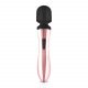 Rechargeable Massage Vibrator - Rosy Gold Wand Curve