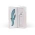 Bloom Violet Rabbit - Rechargeable G-spot Vibrator with Clitoral Arm (Turquoise)