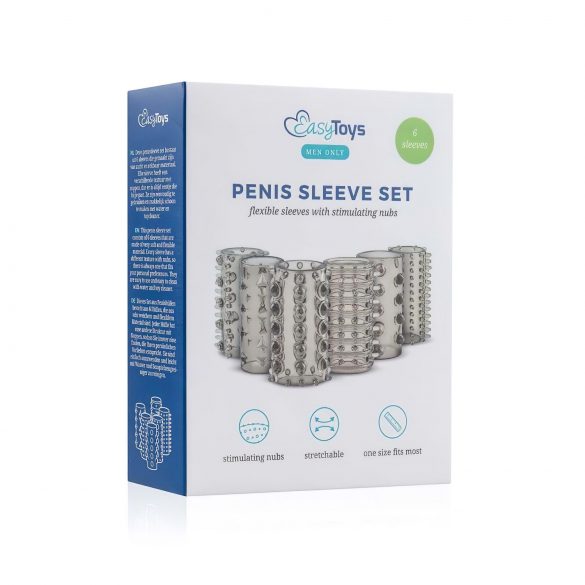 Easytoys Penis Sleeve Set - Smoke (6 pcs)