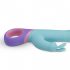 Vibrator Rabbit PMV20 cu cap rotativ și stimulator clitoridian (mentă)