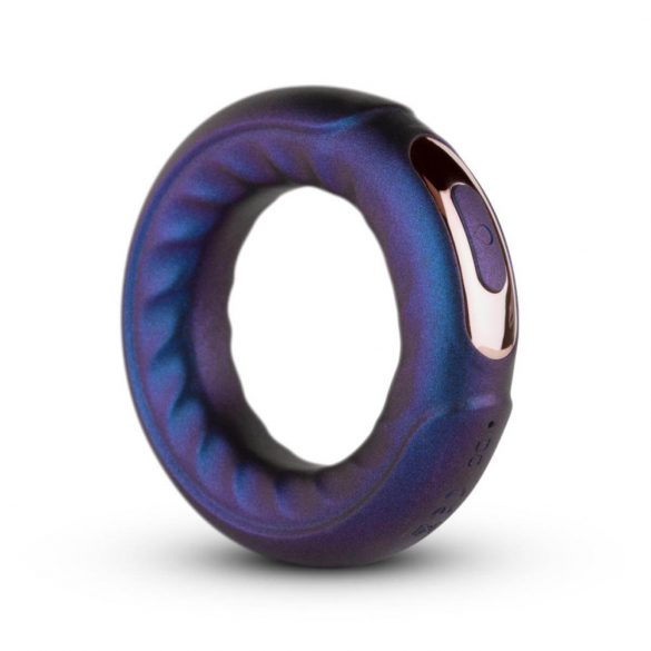 Hueman Saturn - Rechargeable, Waterproof Vibrating Cock Ring (Purple)