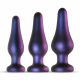 Hueman Comets - Silicone Anal Dildo Set (3-Piece) - Purple