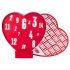 LoveBoxxx 14-Dienų Meilės - rafinuotas vibruojančių žaislų rinkinys poroms (raudonas)