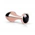 Rosy Gold Butt Plug - análne dildo s čiernym kamienkom (rosegold)