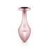 Rosy Gold Butt Plug - zwarte anale dildostopper (rosegoud)