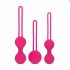 Easytoys LoveBalls - set bile vaginale - 3 piese (roz)