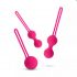 Easytoys LoveBalls - geishakulorsats - 3 delar (rosa)