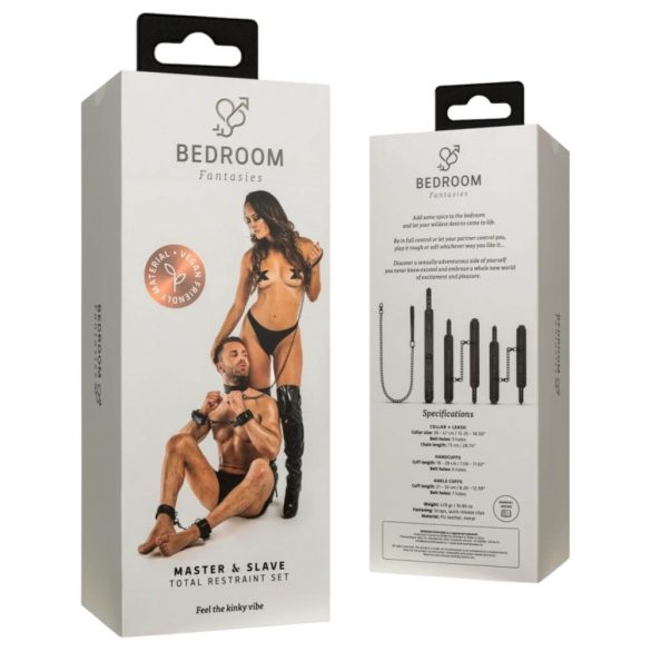 Bedroom Fantasies - Complete Tie-Up Kit - 4 Pieces (Black)