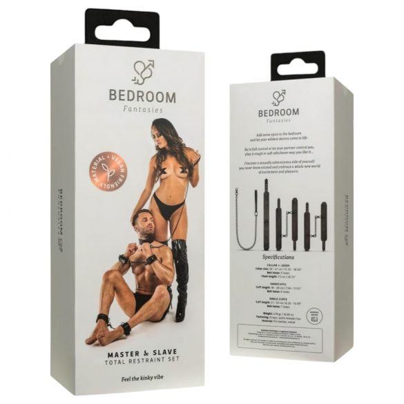 Bedroom Fantasies - Complete Tie-Up Kit - 4 Pieces (Black)