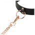 Rosy Gold - Collar and Leash (Black-Rose Gold)