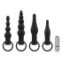 Easytoys - Rechargeable Anal Vibrator Set - 4 Pieces (Black)